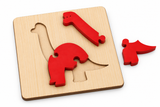Brachiosaurus 3-Piece Wooden Puzzle