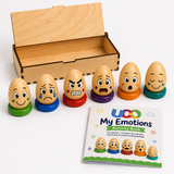 Wooden Emotion Eggs Learning Set