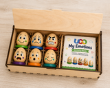 Wooden Emotion Eggs Learning Set