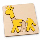 Giraffe 3-Piece Wooden Puzzle