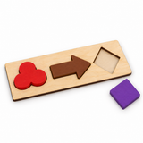 Wooden Geometric Shape Matching Boards