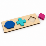 Wooden Geometric Shape Matching Boards