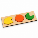 Wooden Geometric Shape Matching Boards