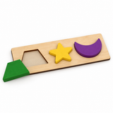 Wooden Geometric Shape Matching Boards