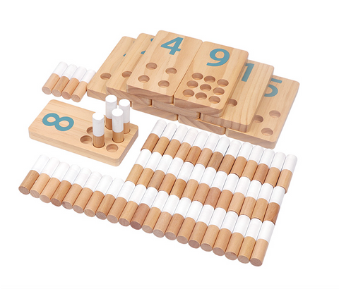 Beads with cylinders