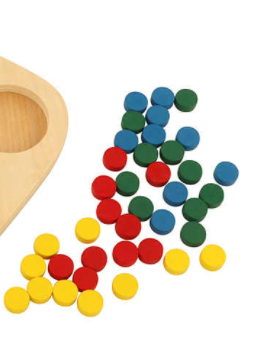 Set of 40 sorting tokens – La Fábrica de Juguetes UCO