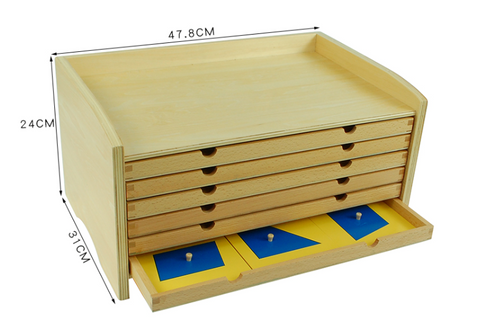 Montessori geometric cabinet