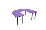 Iron or wood U-shaped table