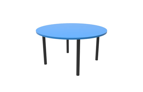 Round table in iron or wood
