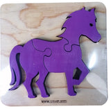 Animals and dinos puzzle 3 pieces