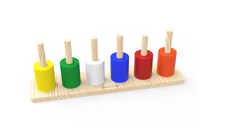 Classic Wooden Vertical Abacus Educational Counting Toy