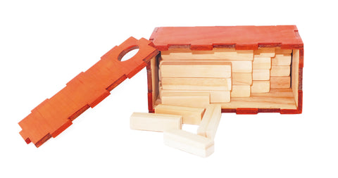 Box with 20 wooden bars