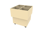 Cube wooden bookcase