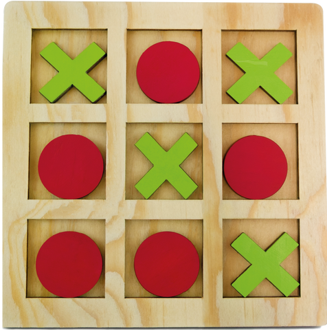 Wooden Tic-Tac-Toe Game