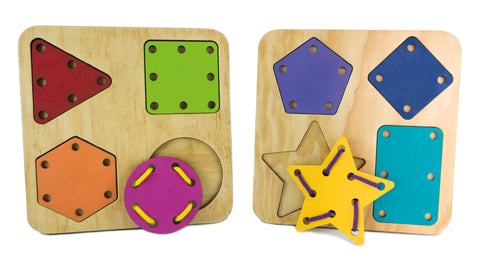 Interlocking geometric figures, with base