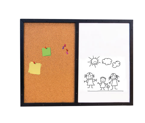 Mixed acrylic and cork board