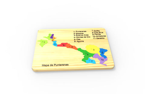 Puntarenas map puzzle