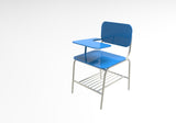 Modern Student Sketching Chair with Metal Frame & Desktop for Classrooms or Meeting Rooms