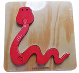 Animals and dinos puzzle 3 pieces