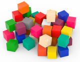 Wooden cubes Set (10-20pcs)