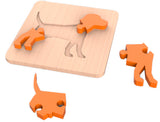 Animals and dinos puzzle 3 pieces