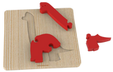 Animals and dinos puzzle 3 pieces