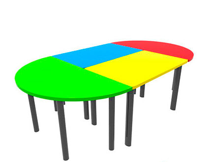 Set of collapsible wooden or iron tables