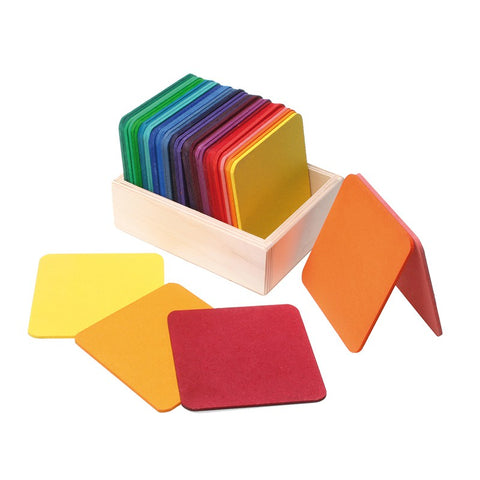 Set of 40 wooden tablets
