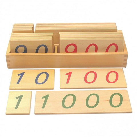 Montessori wooden long numbers 1-1000