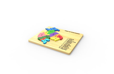 Guanacaste map puzzle